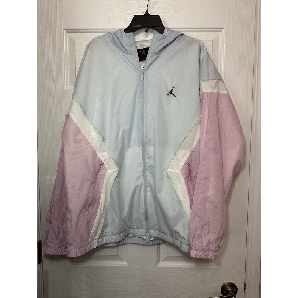 Jordan Essentials Draft Jacket Men’s Size (2XL) Pink/Blue HF9333-472 NEW